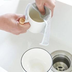 Dishwashing Without Oil Steel Wire Ball Cloth (Option: Single Layer-3 Pieces)