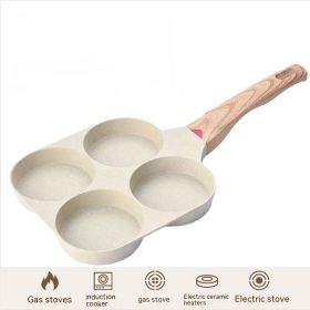 Aluminum Four-hole Frying Pan (Option: White Universal)