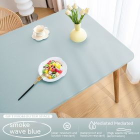 Sheepskin All-inclusive Tablecloth Waterproof And Oil-proof Disposable Anti-scald Tablecloth (Option: Smoke Blue-Suitable For 60X120cm)