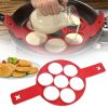 Silicone 7 Holes Fried Egg Mold Pancake Maker Mold Forms Non-Stick Easy Omelette Mold Kitchen Accessories