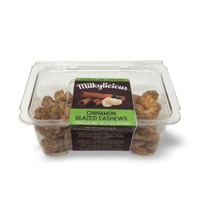 Milkylicious-Cinnamon Glazed Almonds 4oz (Material: Cinnamon Glazed Cashews)