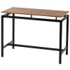 5-Piece Kitchen Counter Height Table Set, Industrial Dining Table with 4 Chairs