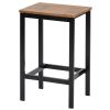 5-Piece Kitchen Counter Height Table Set, Industrial Dining Table with 4 Chairs