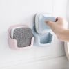 Dish Washing Sponge Wall Mount Self adhesive PP Handle Scrubber Kitchen Dishwasher Tool