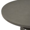 5-Piece Round Dining Table and 4 Fabric Chairs with Special-shaped Table Legs and Storage Shelf