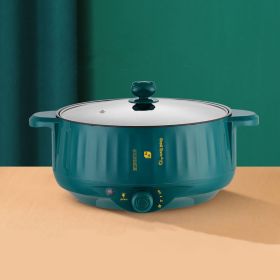 Non Stick Pot Household Electric Pot Integrated Type (Option: Green-26CM-US)