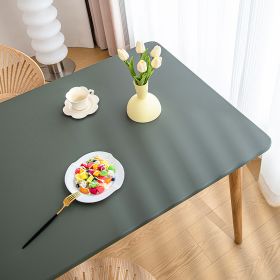 Sheepskin All-inclusive Tablecloth Waterproof And Oil-proof Disposable Anti-scald Tablecloth (Option: Dark Green-Suitable For 80X130cm)