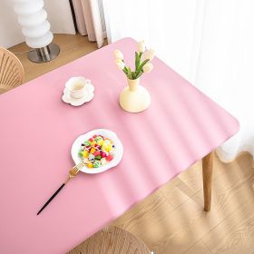 Sheepskin All-inclusive Tablecloth Waterproof And Oil-proof Disposable Anti-scald Tablecloth (Option: Cherry Blossom Powder-Suitable For 90X150cm)