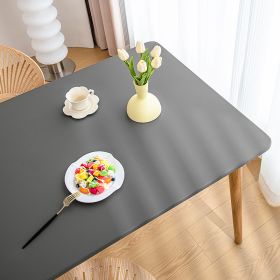 Sheepskin All-inclusive Tablecloth Waterproof And Oil-proof Disposable Anti-scald Tablecloth (Option: Simple Gray-Suitable For 90X150cm)